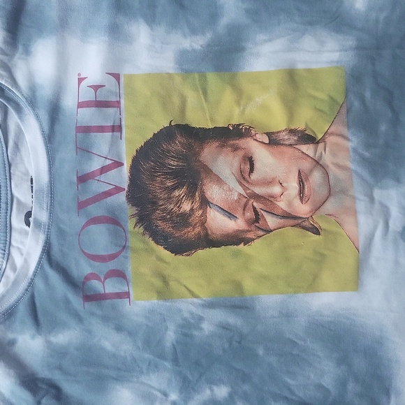 David Bowie tie die cropped tee - Picture 2 of 4